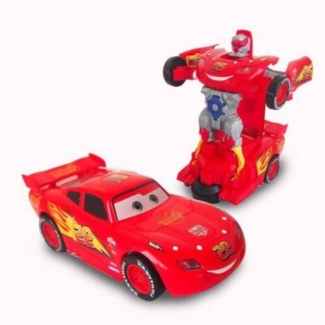 MCQUEEN TRANSFARMER CAR WITH LIGHTS AND SOUNDS - Electric Robot Deformation Toy Price in Pakistan | LAPTAB