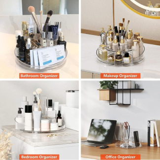 360° Rotating Acrylic Makeup Organizer 