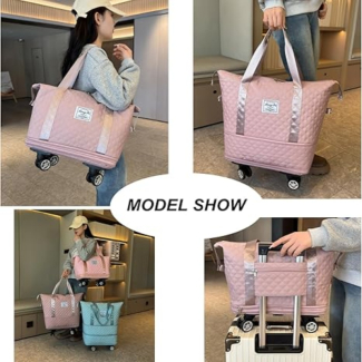  Luggage Bag with Removable Wheel