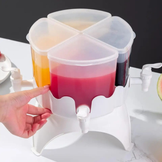 Rotatable 4-in-1 Beverage Dispenser with Large Capacity for Parties