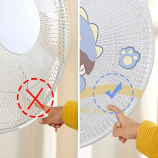 Cartoon Printed Safety Net Dust proof Fan Cover  Price in Pakistan | LAPTAB