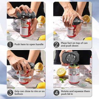 Portable Can Opener Tool - Easy to Use, Compact, Carbon Steel Design Price in Pakistan | LAPTAB