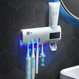 Electric Toothbrush Sterilizer and Dispenser with UV Light and Holder Price in Pakistan | LAPTAB
