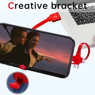 3 in 1 Retractable Triple Charging Box for iPhone, Micro, Type-C Ports Price in Pakistan | LAPTAB