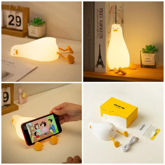 Lying Flat Duck Kids Night Light - Rechargeable Bedside Lamp for Comfort Price in Pakistan | LAPTAB