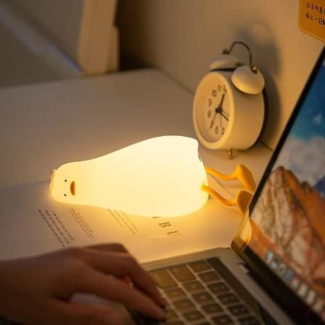 Lying Flat Duck Kids Night Light - Rechargeable Bedside Lamp for Comfort Price in Pakistan | LAPTAB