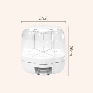 10Kg Rotating Flower Shape Cereal Dispenser with 6 Compartments Price in Pakistan | LAPTAB