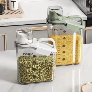 Large Capacity Cereal Storage Jar with Moisture Seal and Clear Body Price in Pakistan | LAPTAB