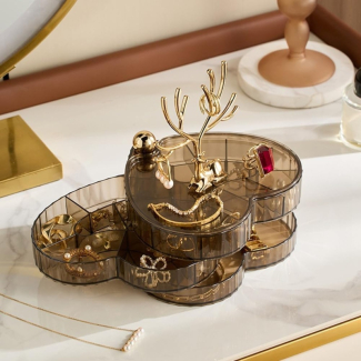 3L Acrylic Deer Jewelry Organizer with Diamond Compartments and Elegant Design Price in Pakistan | LAPTAB