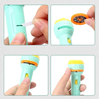 MINI Flashlight Projector Toy with 3 Disks for Kids' Bedtime Stories Price in Pakistan | LAPTAB