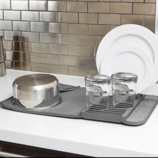 Multifunctional Kitchen Drain Pad Rack for Plates and Cutlery Drying Price in Pakistan | LAPTAB