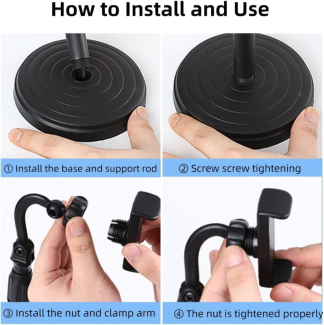 Adjustable Foldable Tablet Phone Holder with 360-Degree Rotation Price in Pakistan | LAPTAB