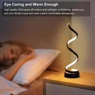 Spiral LED Table Lamp with 3 Adjustable Colors for Home and Office Price in Pakistan | LAPTAB