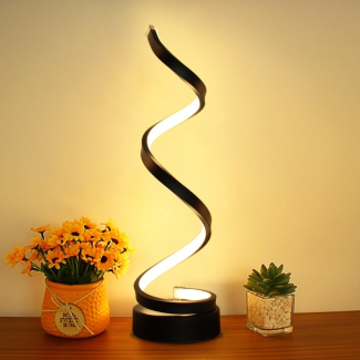 Spiral LED Table Lamp with 3 Adjustable Colors for Home and Office Price in Pakistan | LAPTAB