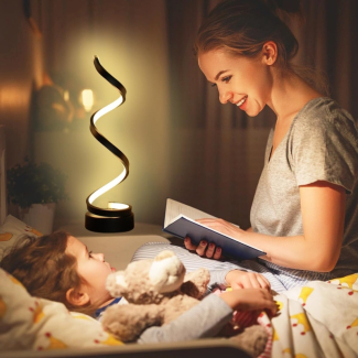 Spiral LED Table Lamp with 3 Adjustable Colors for Home and Office Price in Pakistan | LAPTAB