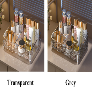 Acrylic Desktop Makeup Organizer with Multi-Grid Storage and Clear Visibility Price in Pakistan | LAPTAB