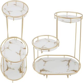3 Tier Golden Vanity Stand - Versatile Makeup and Bathroom Organizer Price in Pakistan | LAPTAB