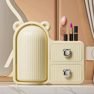 Bear shape stylish makeup and skincare storage box 