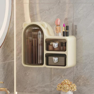 Bear Shape Makeup and Skincare Storage Box with Sliding Cover and Drawers Price in Pakistan | LAPTAB