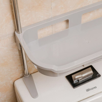 3 Layer Multipurpose Bathroom Rack - No Drilling Adhesive Storage Solution Price in Pakistan | LAPTAB