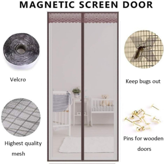 Screen Door curtain With Magnets