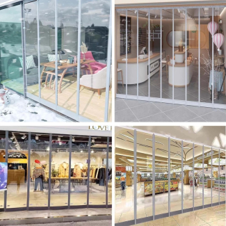 2 PCs AC Cooling Door PVC Curtain, wind noise dust proof