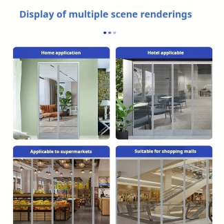 Magnetic Self Priming Mosquito Proof Screen Door 