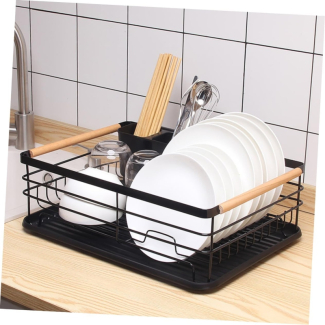 Dish Drying Rack for Kitchen - Rust-Resistant, Large Capacity, Safe Design Price in Pakistan | LAPTAB