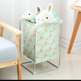 Foldable Storage Basket Stand - Durable, Waterproof, Space-Saving Design Price in Pakistan | LAPTAB