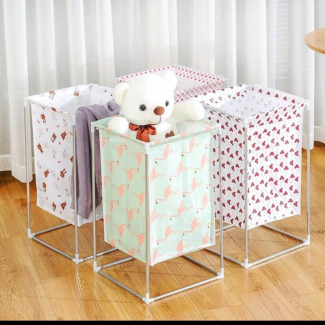 Foldable Storage Basket Stand - Durable, Waterproof, Space-Saving Design Price in Pakistan | LAPTAB