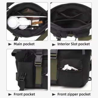 Men's Convertible Outdoor Travel Shoulder Bag - Expandable & Versatile Price in Pakistan | LAPTAB