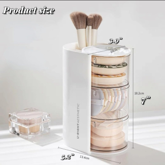 3Layer Makeup Sponge Holder with 360-Degree Rotating Design for Organizing Price in Pakistan | LAPTAB