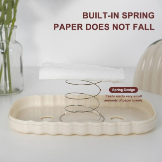 Cream Leather Tissue Box Cover with Spring Design for Home or Office Price in Pakistan | LAPTAB