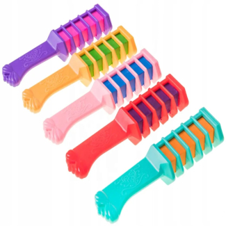 Kids Hair Color Comb Set - 5 Non-Toxic Colors for Easy Styling Price in Pakistan | LAPTAB