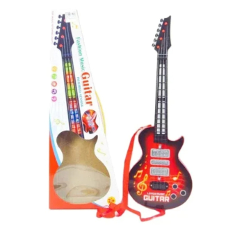Battery Operated Kids Electric Guitar with Lights and Sounds, 21 Inch Price in Pakistan | LAPTAB