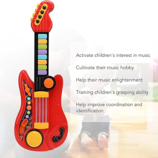 Battery Operated Kids Electric Guitar with Lights and Sounds, 21 Inch Price in Pakistan | LAPTAB