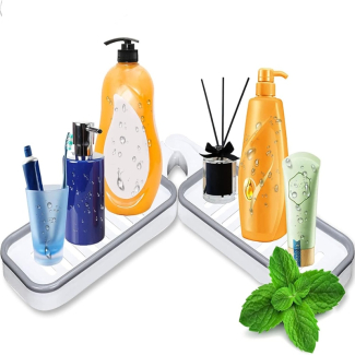 Wall Mounted Revolving Rack - 180? Rotating Corner Storage for Bathroom Price in Pakistan | LAPTAB