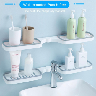 Wall Mounted Revolving Rack - 180? Rotating Corner Storage for Bathroom Price in Pakistan | LAPTAB