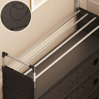 Dust Proof Multifunctional Coat and Shoes Rack with 4 Drawers and Hanging Rack Price in Pakistan | LAPTAB
