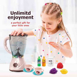 Mini Juice Mixer Toy Set for Kids - Blender, Cups, Fruits, and Straws Price in Pakistan | LAPTAB
