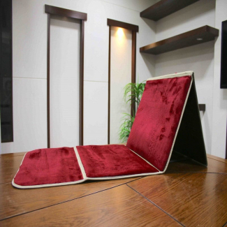 Foldable Prayer Mat with Backrest and Portable Storage Bag, Red Price in Pakistan | LAPTAB