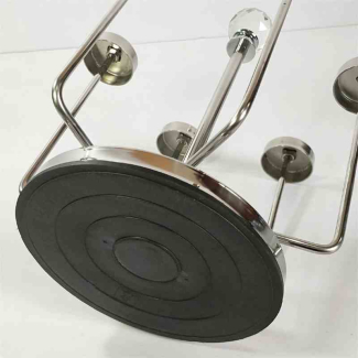 Stainless Steel 6-Cup Glass Holder Rack with Swivel Frame and Drainage Price in Pakistan | LAPTAB