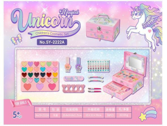 Kids Unicorn Magical Cosmetic Box - Non-Toxic Makeup Set for Girls Price in Pakistan | LAPTAB