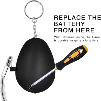 Personal Security Alarm Keychain with LED Light - 140DB Emergency Alarm Price in Pakistan | LAPTAB