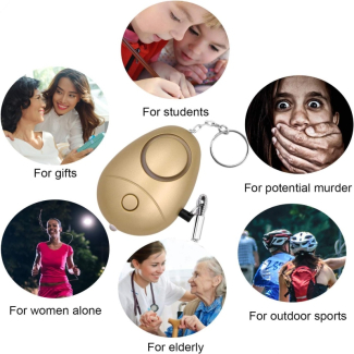 Personal Security Alarm Keychain with LED Light - 140DB Emergency Alarm Price in Pakistan | LAPTAB