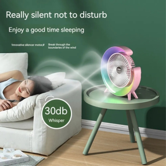 Desk Fans with LED Light - Rechargeable, Versatile, Energy-Efficient Cooling Price in Pakistan | LAPTAB