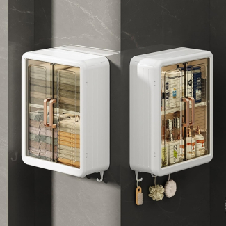 Wall Mounted Cabinet with Magnetic Doors and Hooks for Toiletries Storage Price in Pakistan | LAPTAB