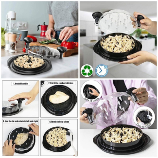 Chicken Shredder Set with Brush and Tongs - Multifunctional Kitchen Tool Price in Pakistan | LAPTAB