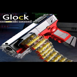 Glock Soft Bullet Gun with Bullet Chain - Safe Toy Blaster for Kids and Adults Price in Pakistan | LAPTAB