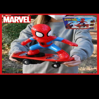 Spider-Man Light & Sound Skateboard - Durable ABS, 360-Degree Stunts Price in Pakistan | LAPTAB